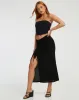 Priyan Midi Skirt in Black sold by Motel Rocks