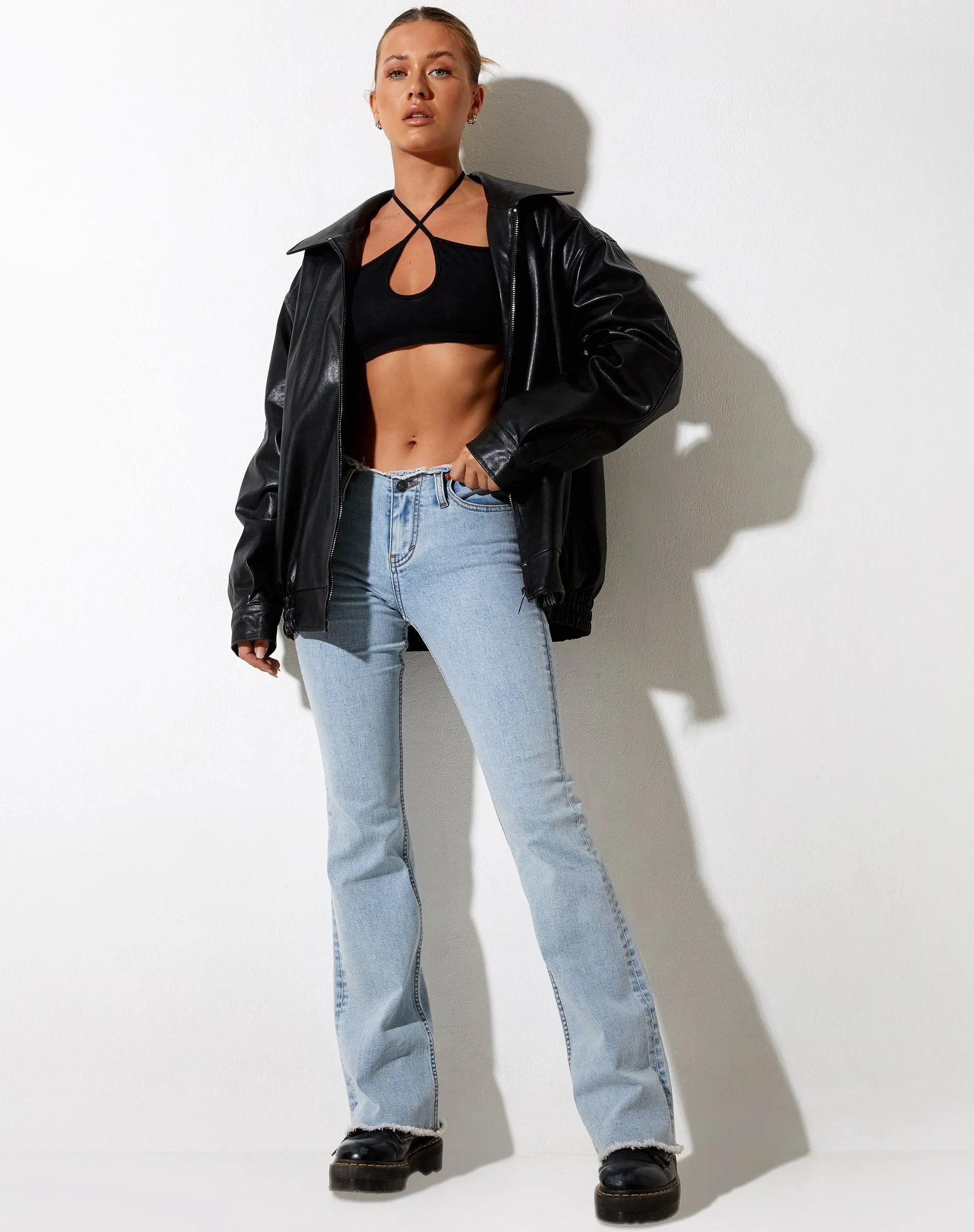 Haneul Crop Top in Black sold by Motel Rocks product image thumbnail 3