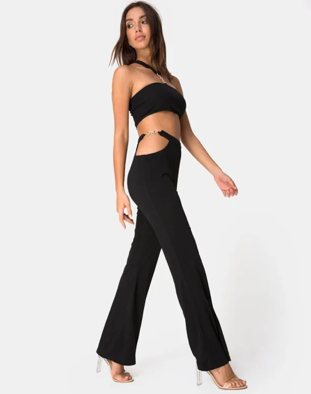Herla Hardware Trouser in Black sold by Motel Rocks