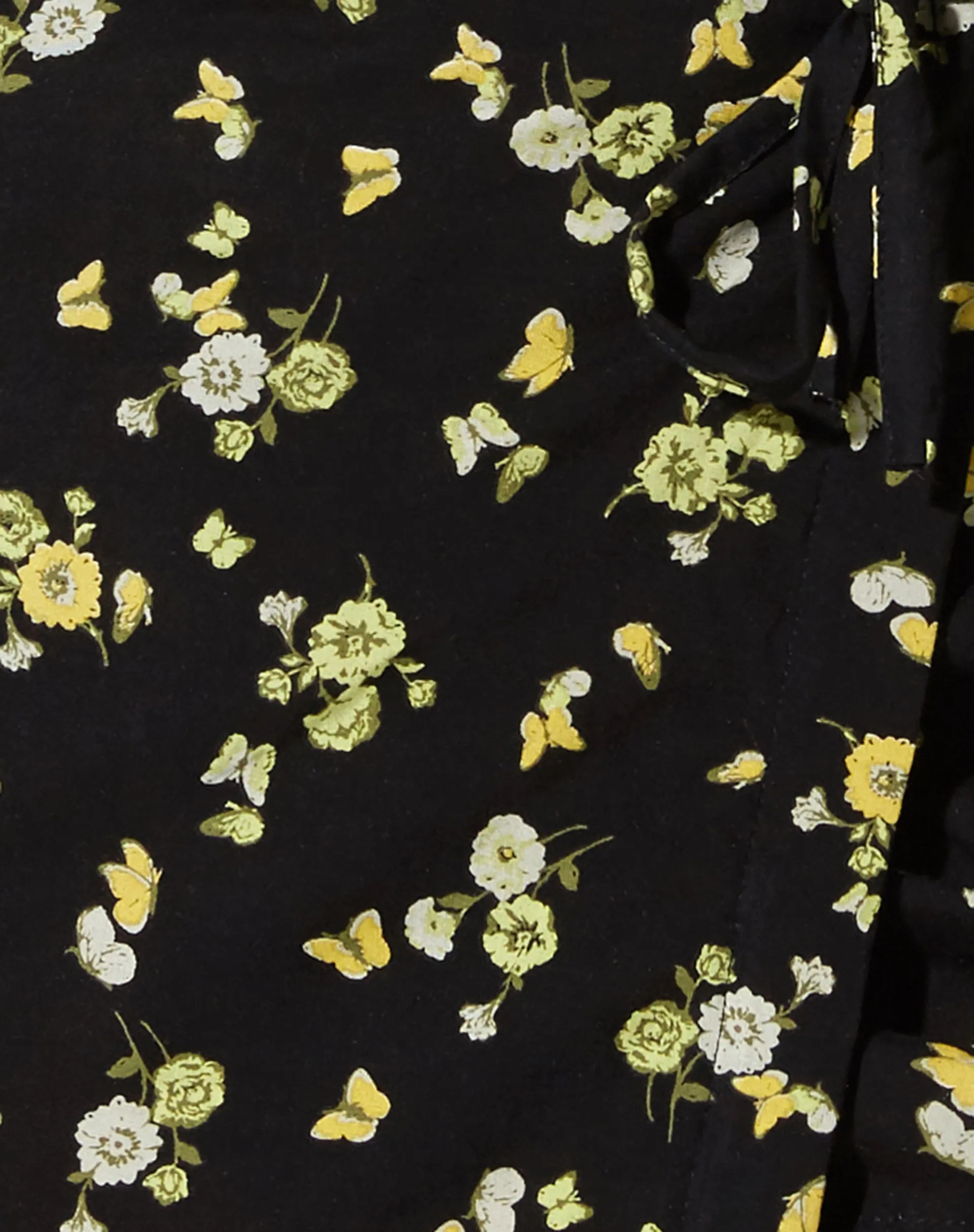 Volta Mini Skirt in Lemon and Lime Black sold by Motel Rocks product image thumbnail 5