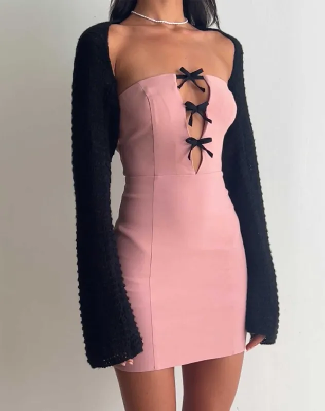 Novara Mini Dress in Pink sold by Motel Rocks