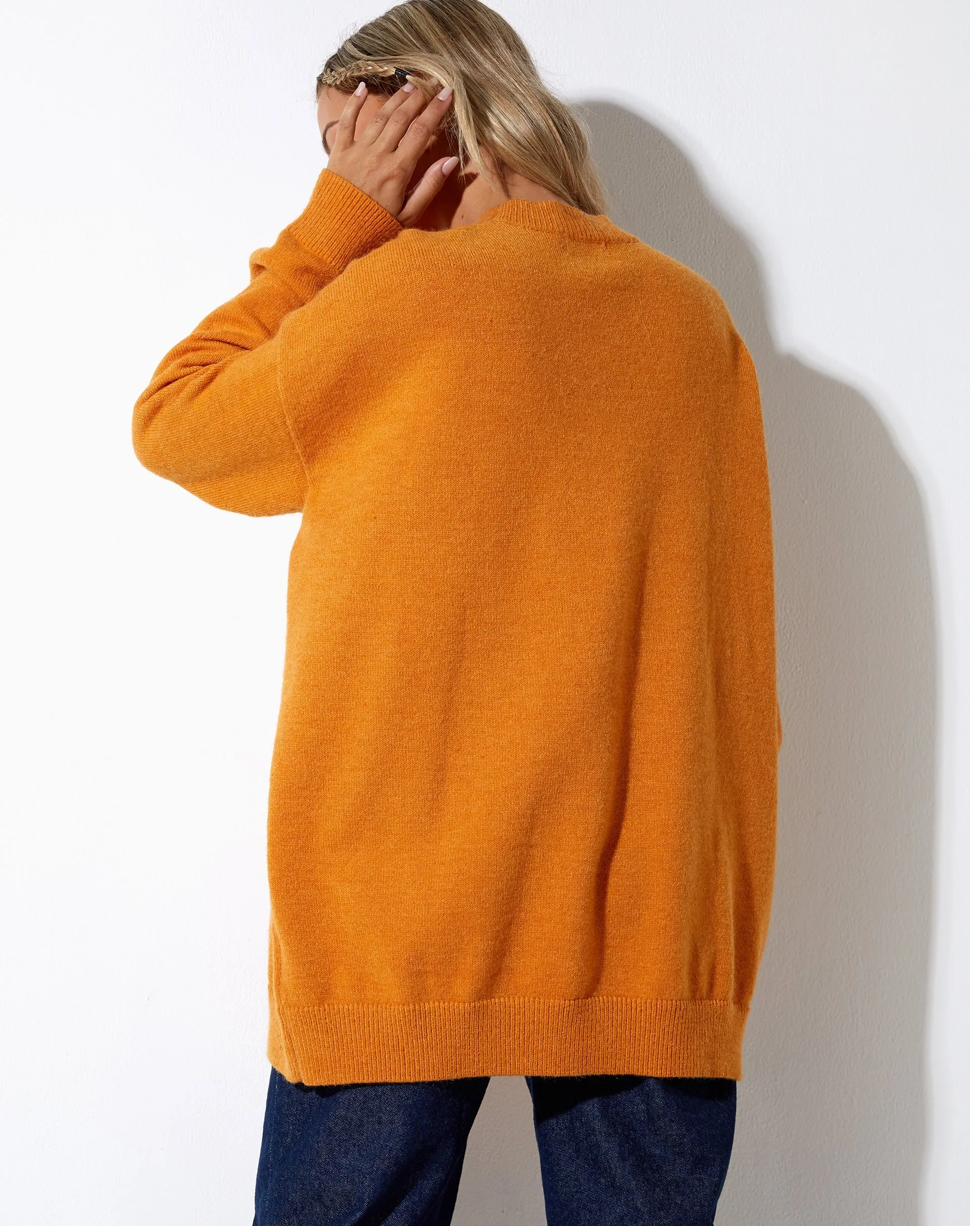 Lulees Jumper in Orange Atomic sold by Motel Rocks product image thumbnail 4