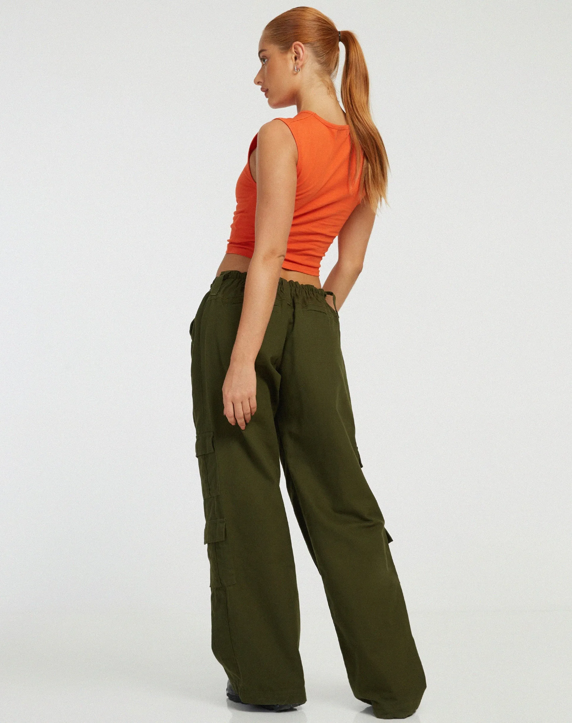 Monlo Vest Top in Aperol Spritz sold by Motel Rocks product image thumbnail 5