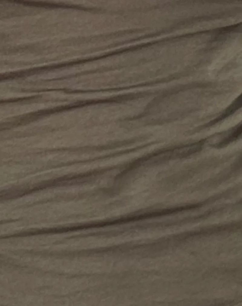 Charya Off The Shoulder Top in Olive sold by Motel Rocks product image thumbnail 5