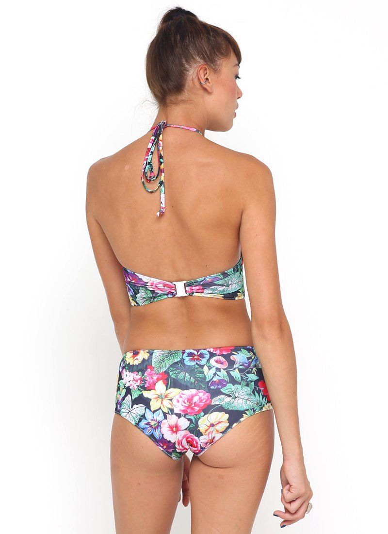 Longline Bikini Top in Cottage Garden sold by Motel Rocks product image thumbnail 2
