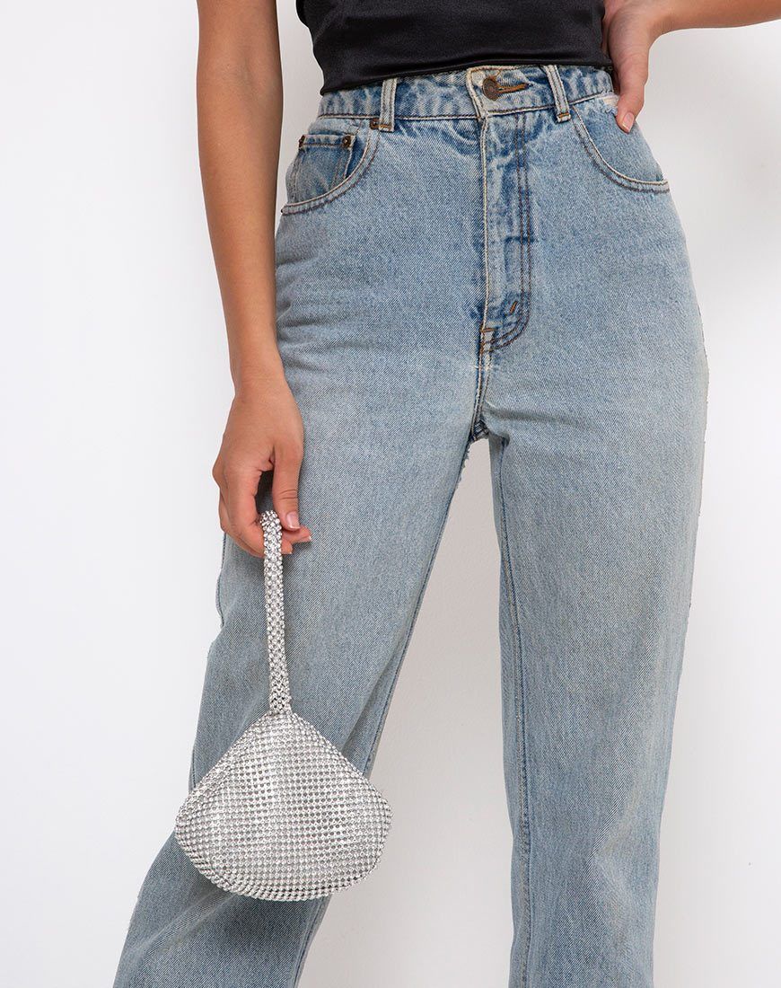 Chloe Purse in Silver sold by Motel Rocks