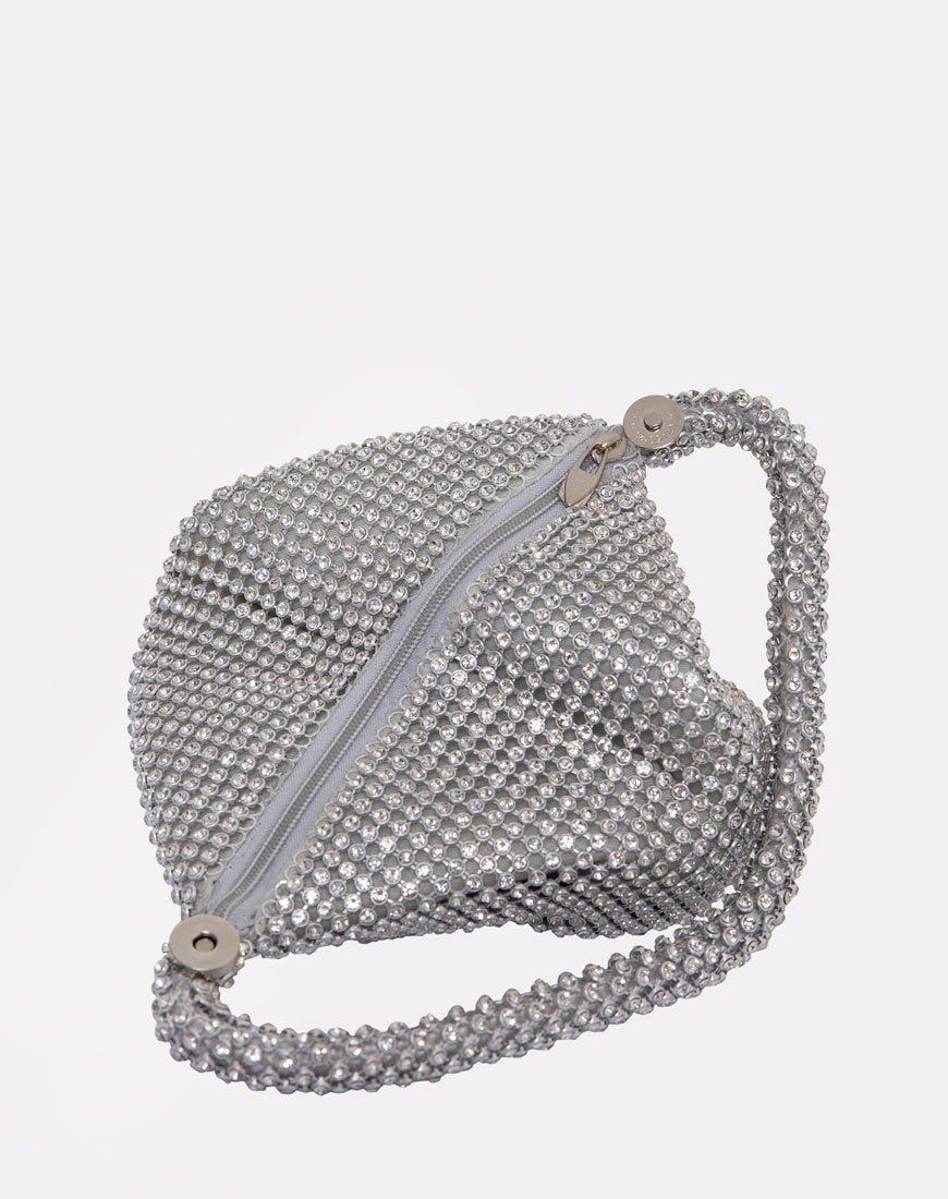Chloe Purse in Silver sold by Motel Rocks product image thumbnail 4