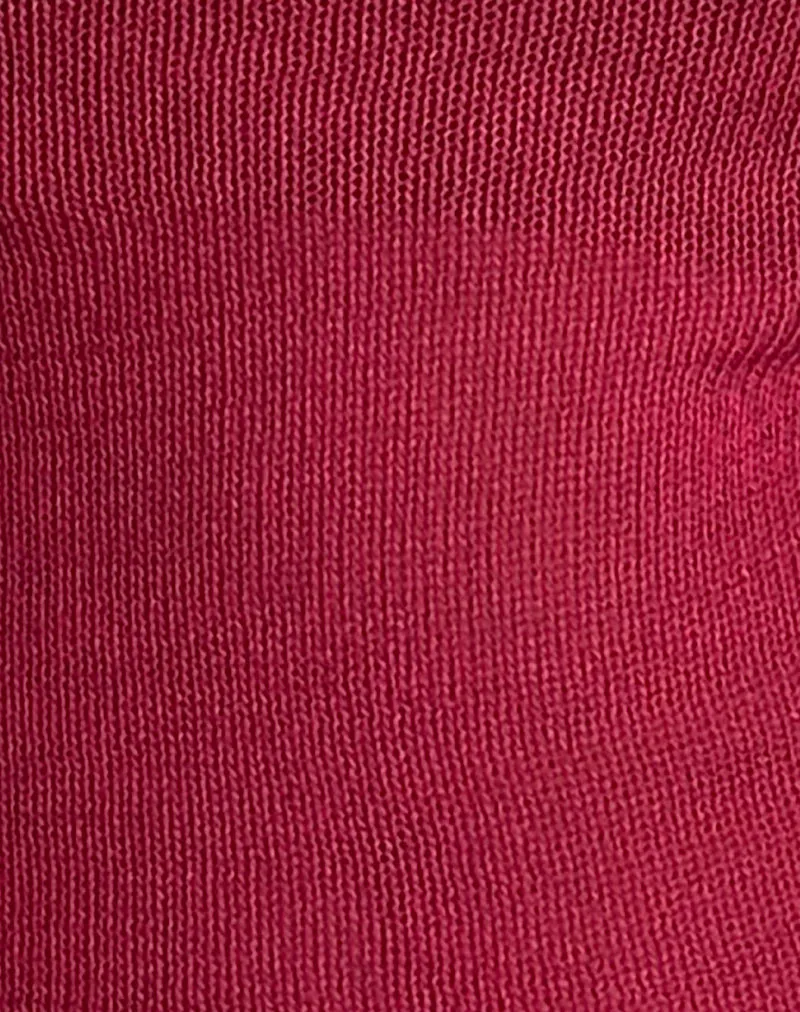 Calypso Top in Sheer Knit Red sold by Motel Rocks product image thumbnail 5