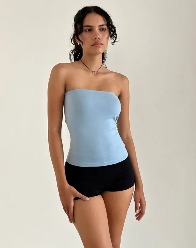Shaelo Bandeau Top in Nantucket Blue sold by Motel Rocks