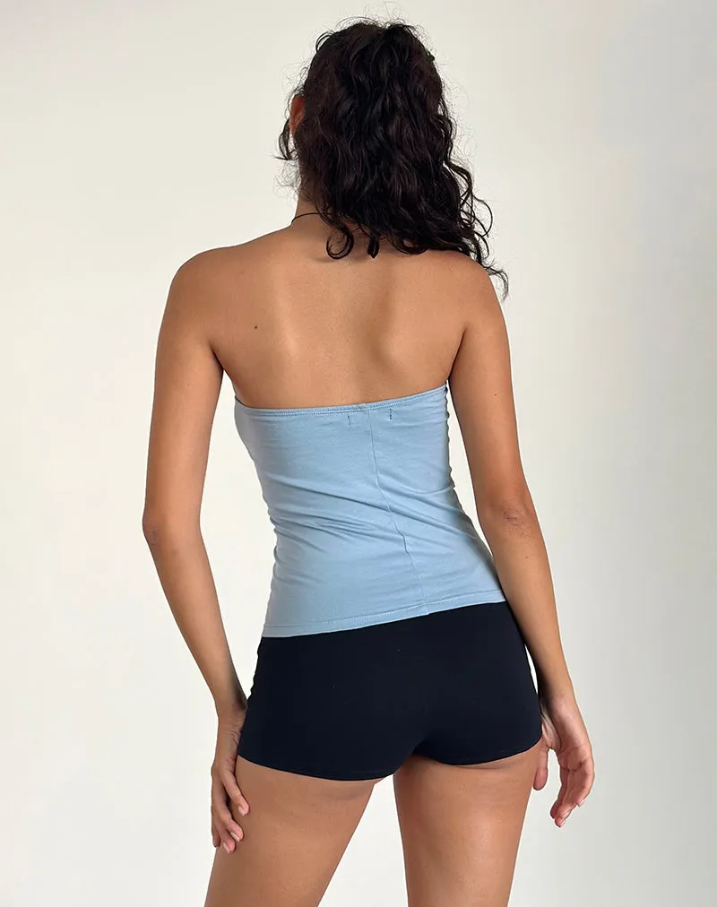 Shaelo Bandeau Top in Nantucket Blue sold by Motel Rocks product image thumbnail 3