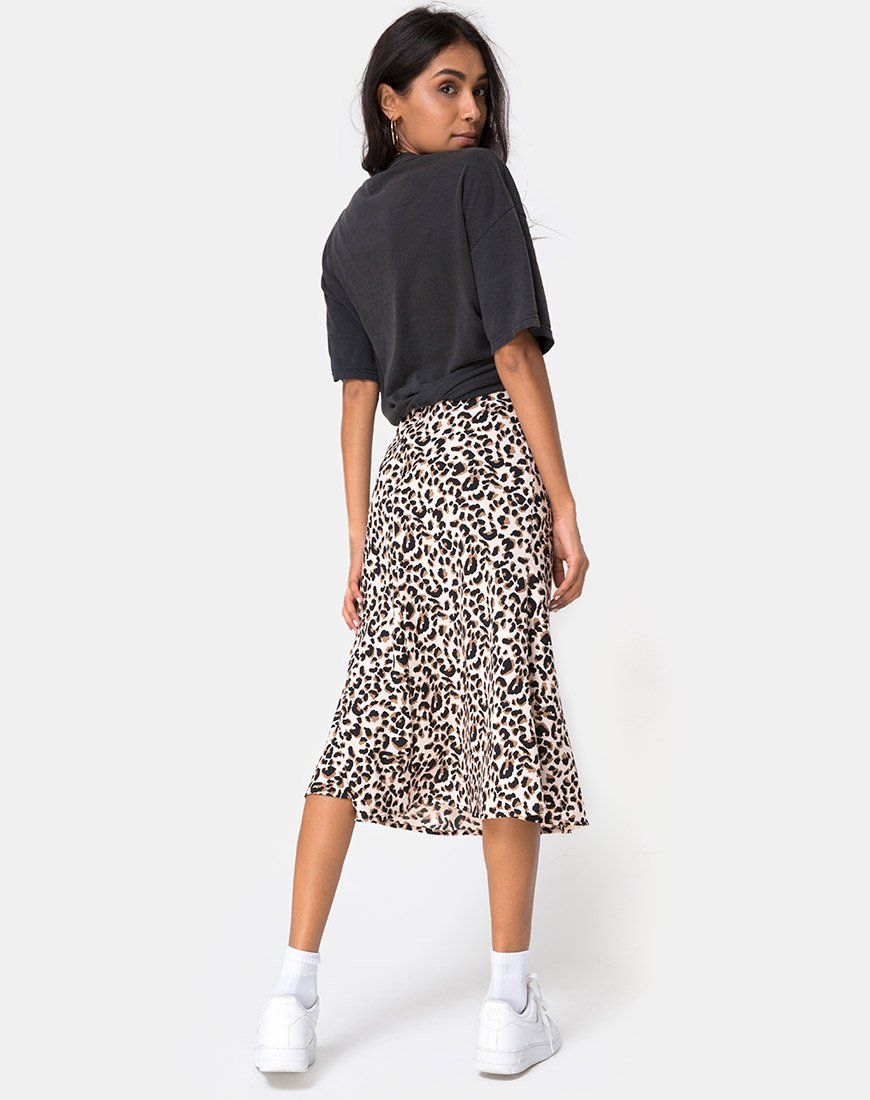Tauri Midi Skirt in Pink Panther sold by Motel Rocks product image thumbnail 5
