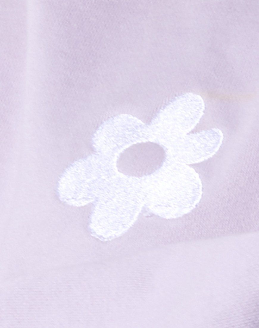 Glo Sweatshirt in Pastel Lilac Daisy Embro sold by Motel Rocks product image thumbnail 5