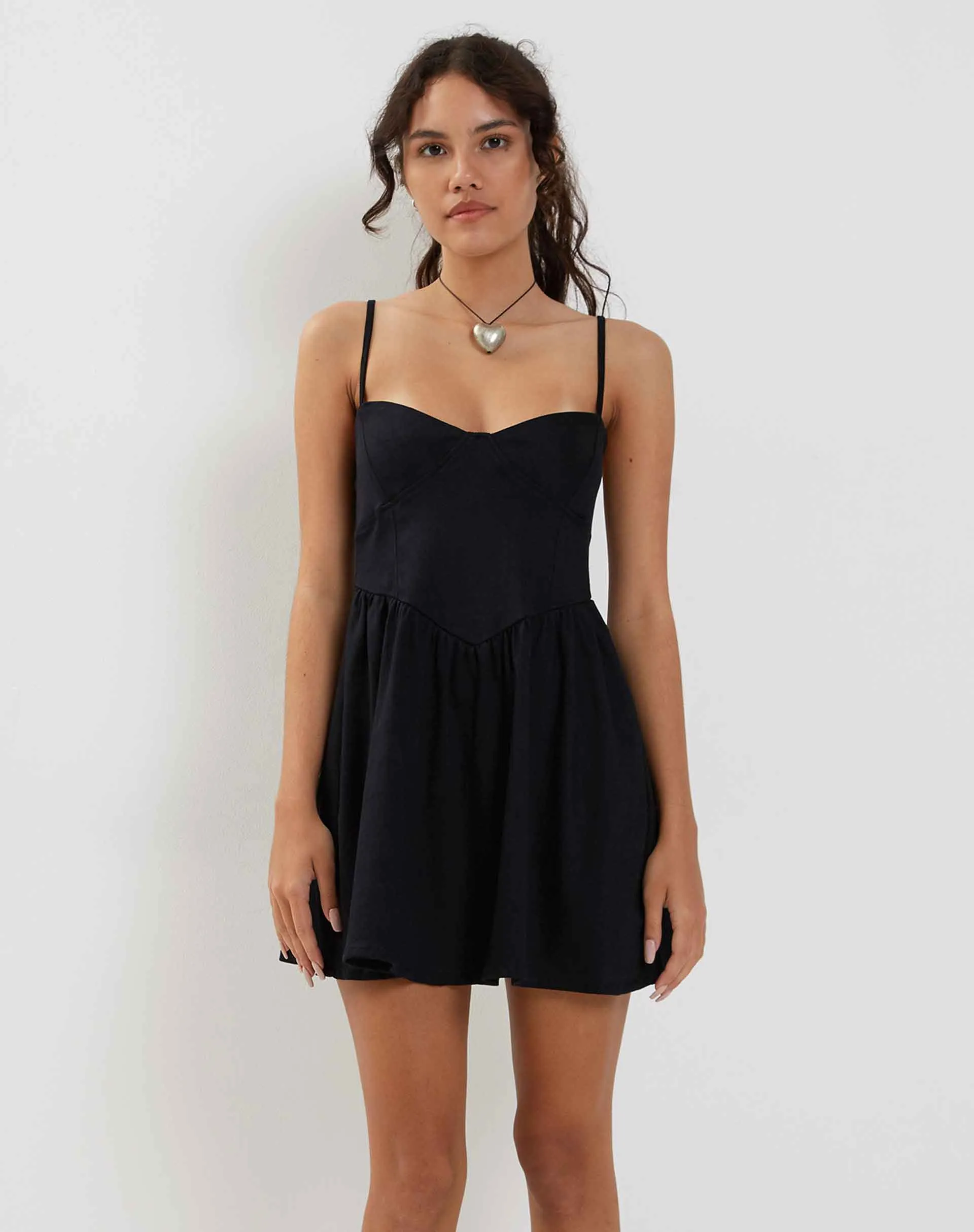 Nanisa Mini Dress in Black sold by Motel Rocks product image thumbnail 2