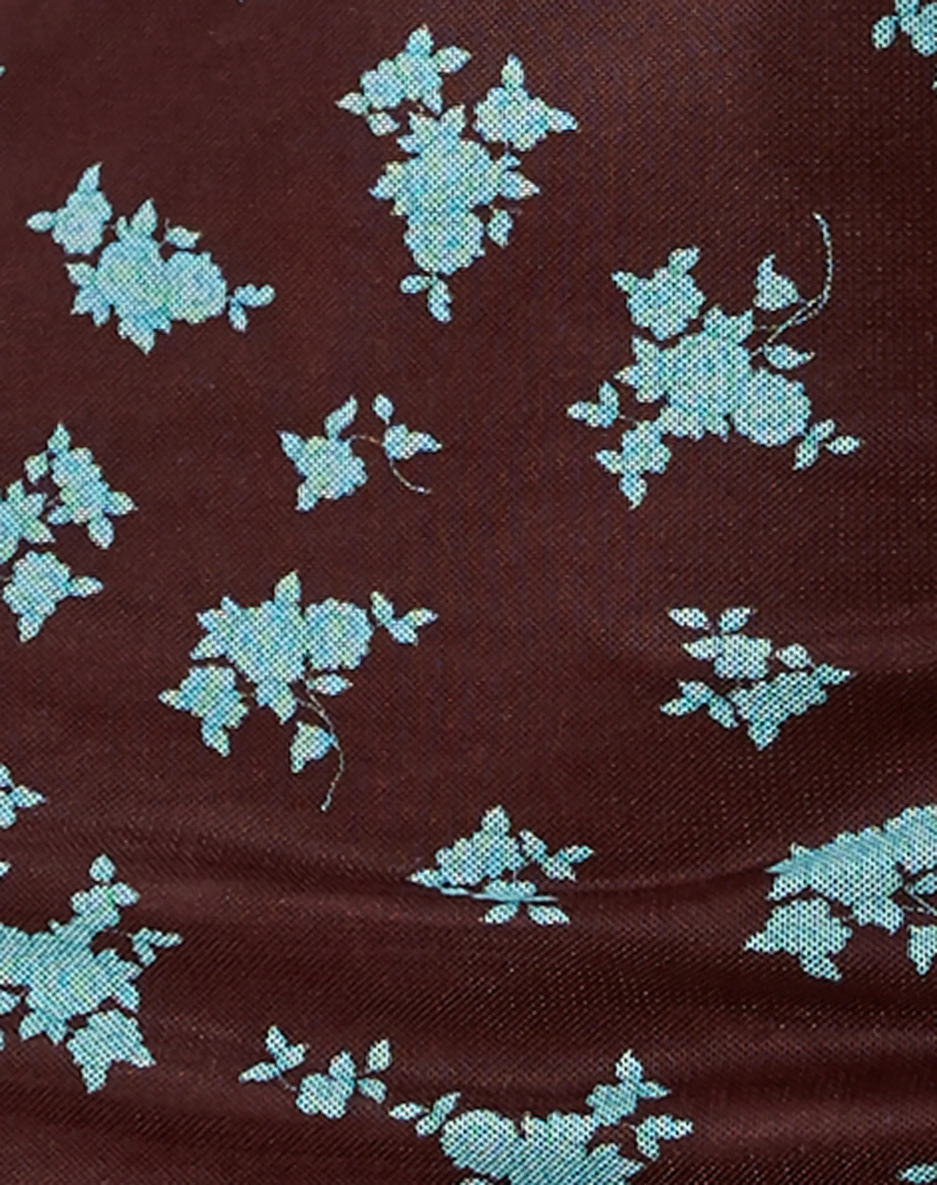 Yakinta Mini Dress in Femme Floral Blue and Brown sold by Motel Rocks product image thumbnail 5