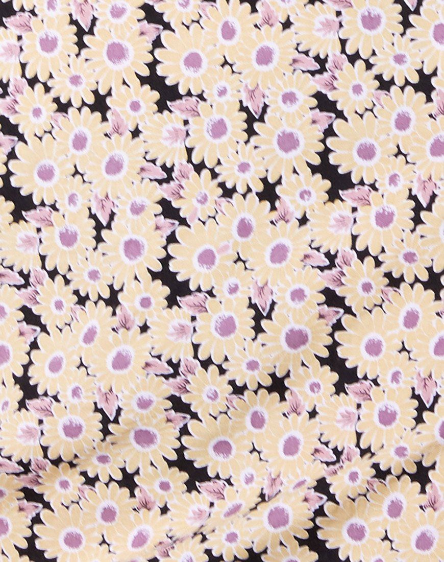 Sheny Mini Skirt in Daisy Day Cream sold by Motel Rocks product image thumbnail 5