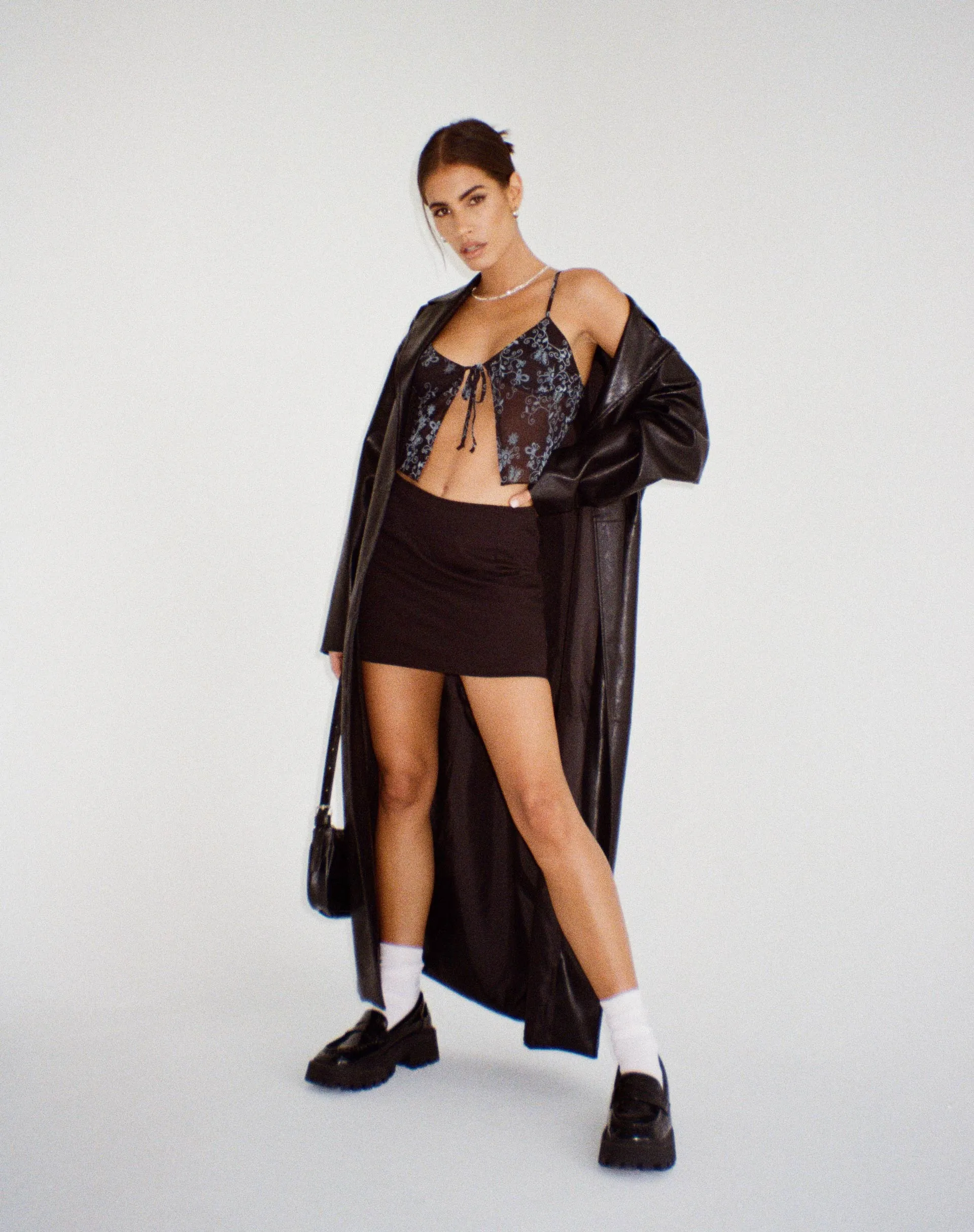 Rumak Cami Top in Butterfly Vine Flock Blue sold by Motel Rocks product image thumbnail 2