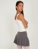Carillo Lace Trim Cropped Vest Top in Motif White sold by Motel Rocks