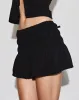 Rikako Shirred Mini Skirt in Black sold by Motel Rocks