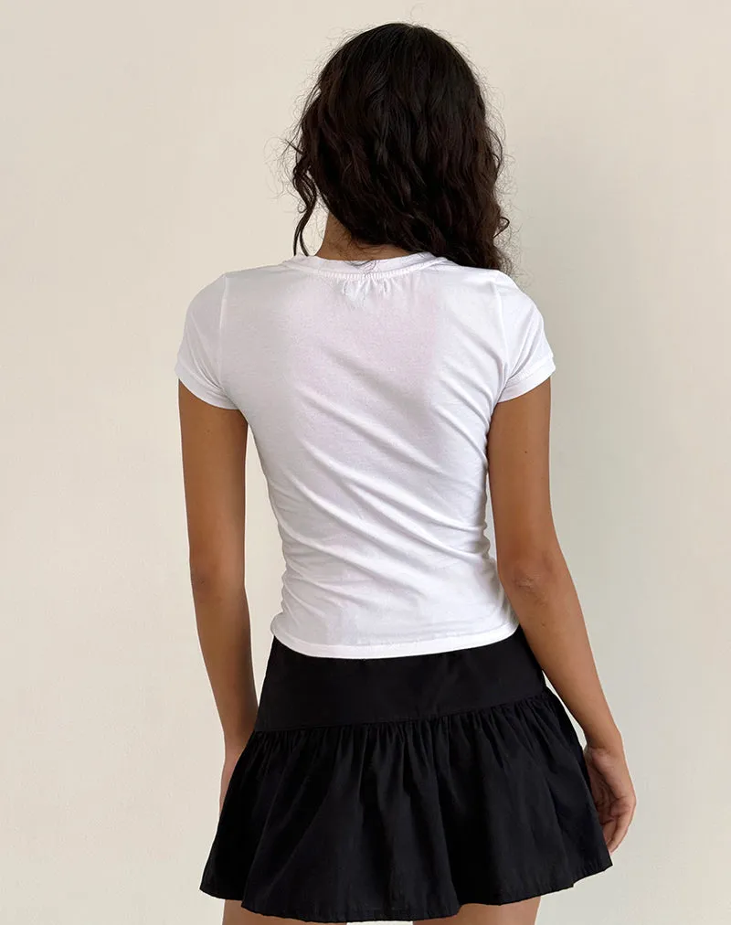 Sutin Tee in White Fruity sold by Motel Rocks product image thumbnail 3