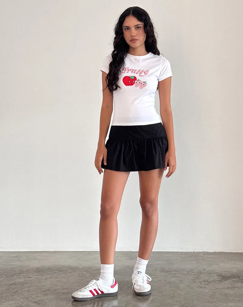 Sutin Tee in White Fruity sold by Motel Rocks product image thumbnail 4