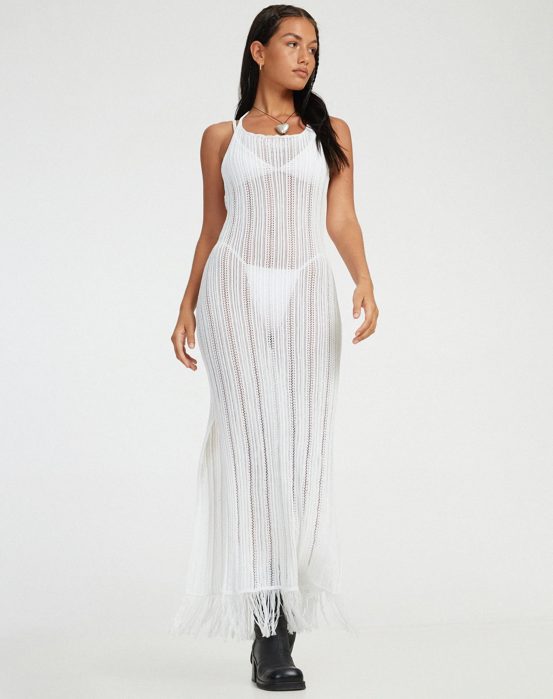 Erla Maxi Dress in Ivory sold by Motel Rocks product image thumbnail 3