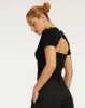 Morsche Cut Out Crop Top in Black sold by Motel Rocks