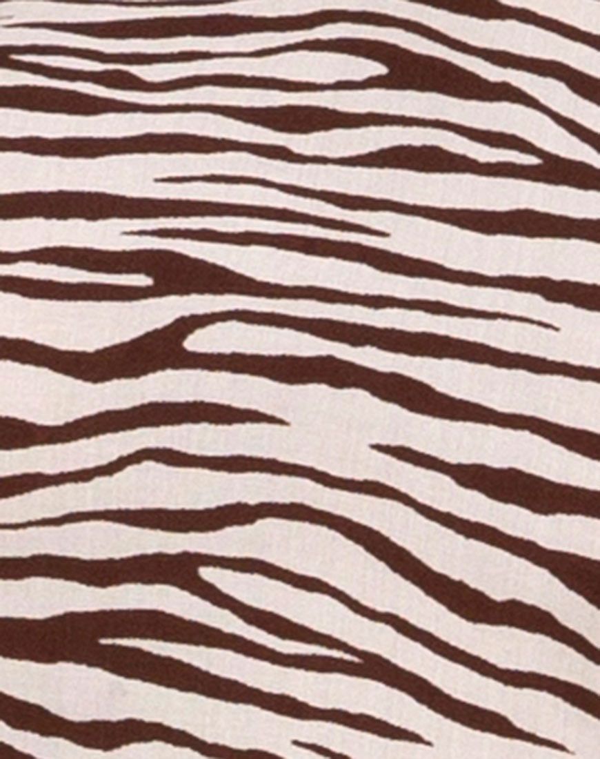 Maudy Top in Easy Tiger Cocoa sold by Motel Rocks product image thumbnail 5