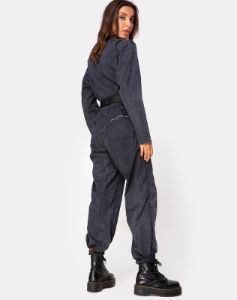Brody Boiler Suit in Black sold by Motel Rocks