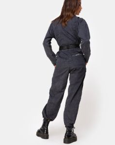 Brody Boiler Suit in Black sold by Motel Rocks