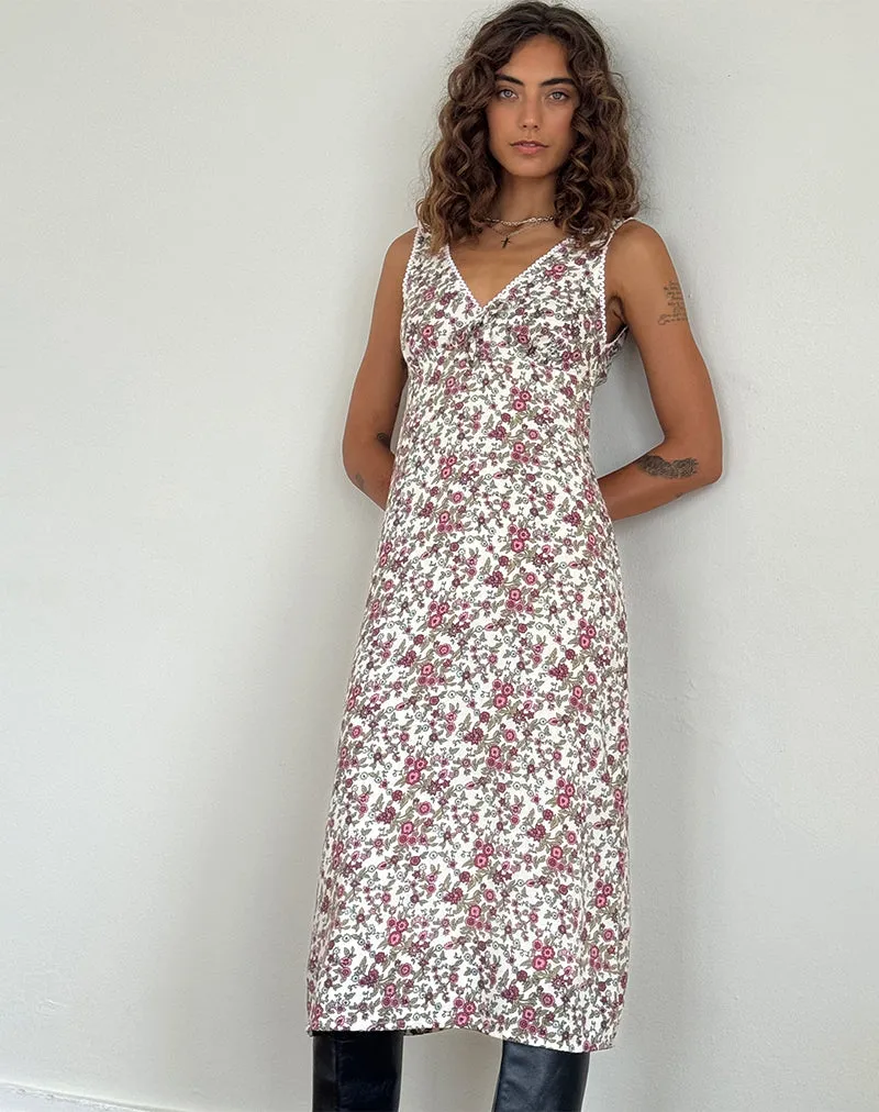 Lavisha Midi Dress in Vintage Bloom Ivory sold by Motel Rocks product image thumbnail 2