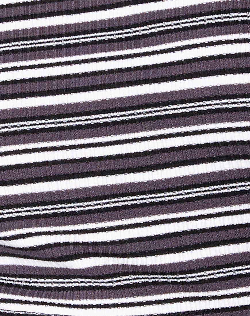 Moeena Crop Top in Black Grey and White sold by Motel Rocks product image thumbnail 5