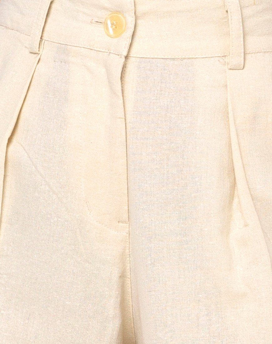 Yeva Flare Trousers in Ecru sold by Motel Rocks product image thumbnail 5