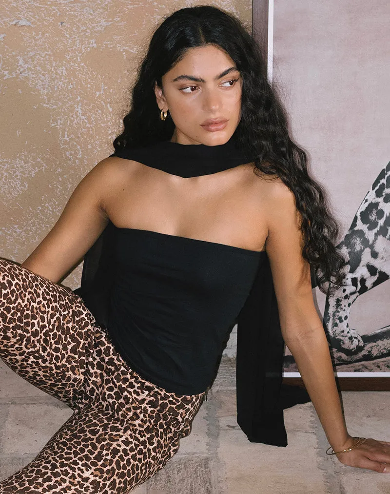 Shaelo Bandeau Top in Black sold by Motel Rocks product image thumbnail 3