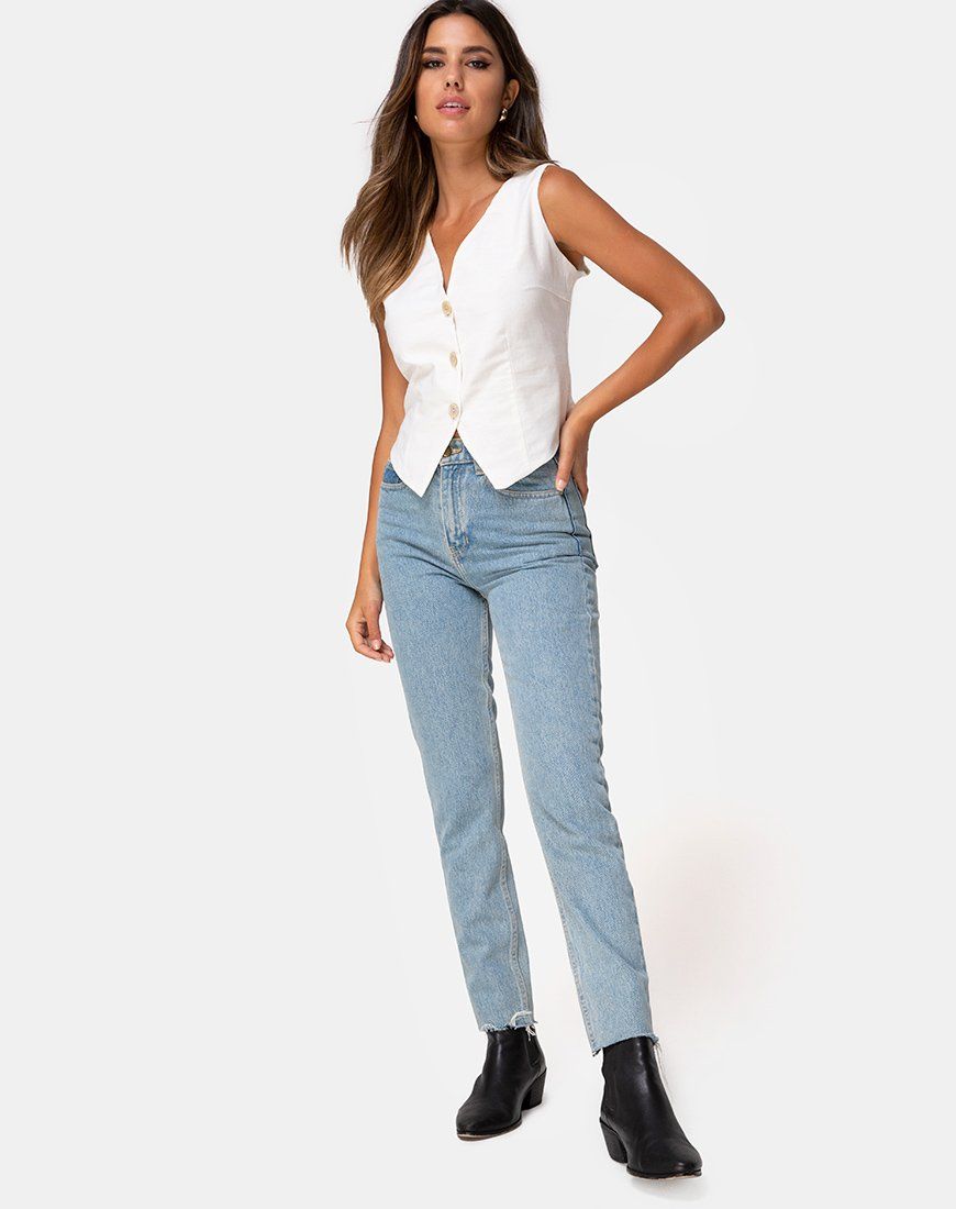 Divest Top in Ivory sold by Motel Rocks product image thumbnail 4