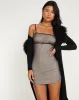 Tabana Mini Dress in Black Mesh sold by Motel Rocks