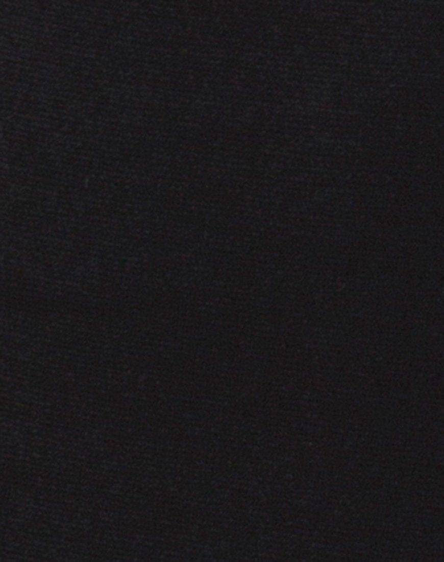 Tashi Bodycon Dress in Black with Diamante Ring Black sold by Motel Rocks product image thumbnail 5