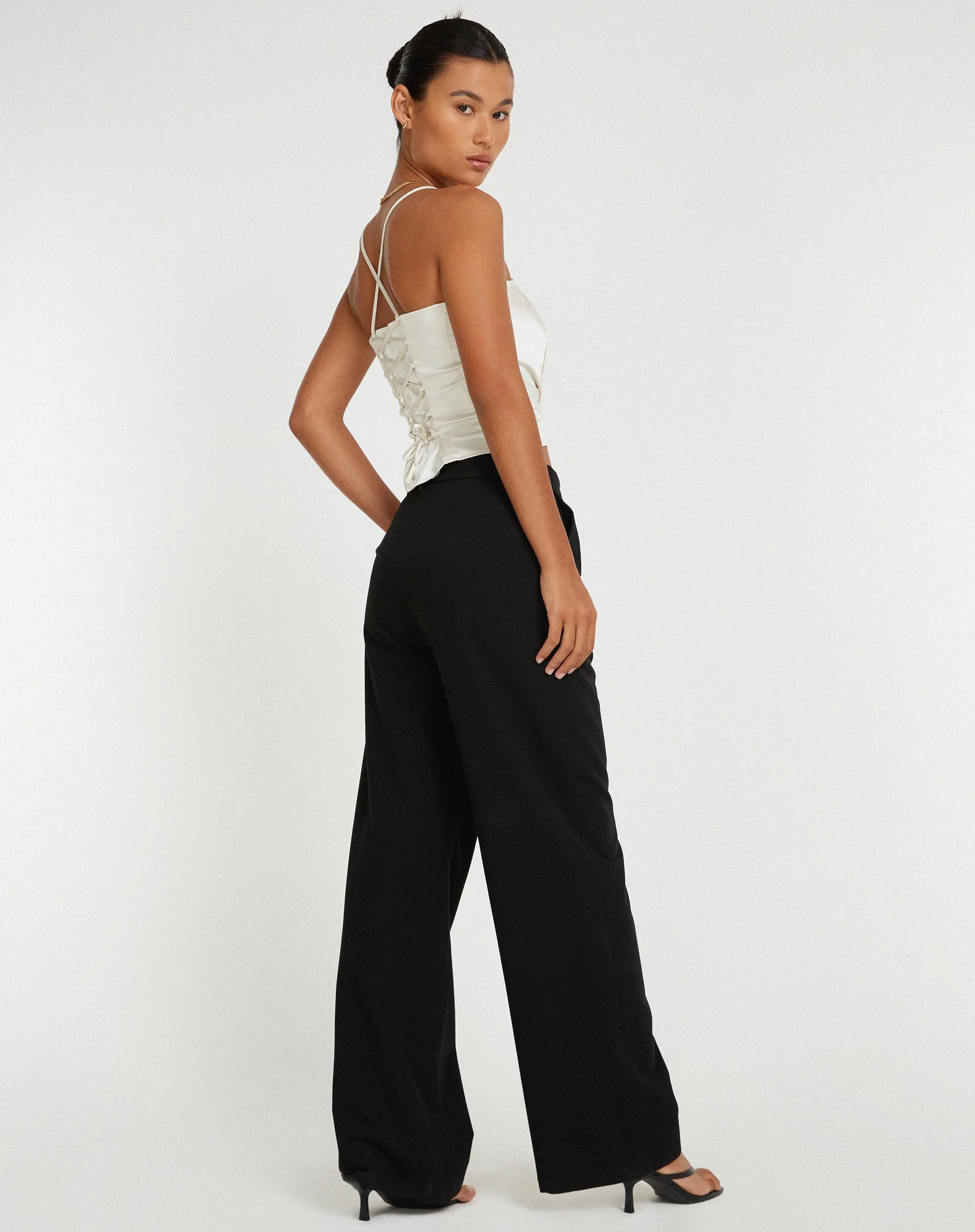 Cosey Top in Satin Ivory sold by Motel Rocks product image thumbnail 4