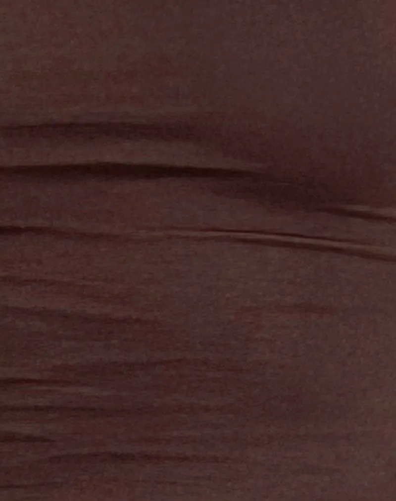 Solay Vest Top in Bitter Chocolate sold by Motel Rocks product image thumbnail 5