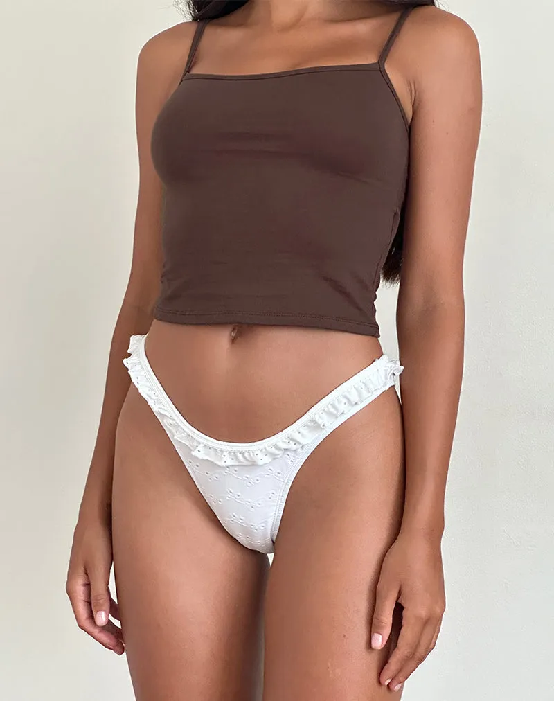 Solay Vest Top in Bitter Chocolate sold by Motel Rocks product image thumbnail 4