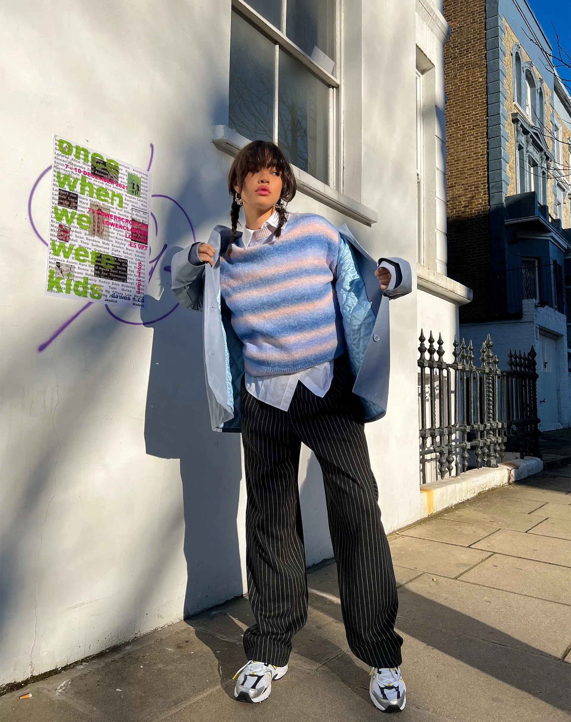 Ammaria Jumper in Pink and Blue sold by Motel Rocks product image thumbnail 2