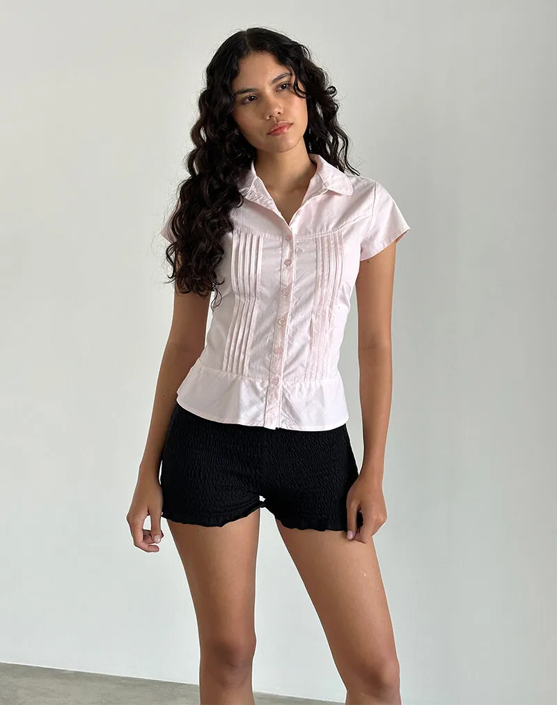 Wilmot Blouse in Light Pink Poplin sold by Motel Rocks product image thumbnail 3