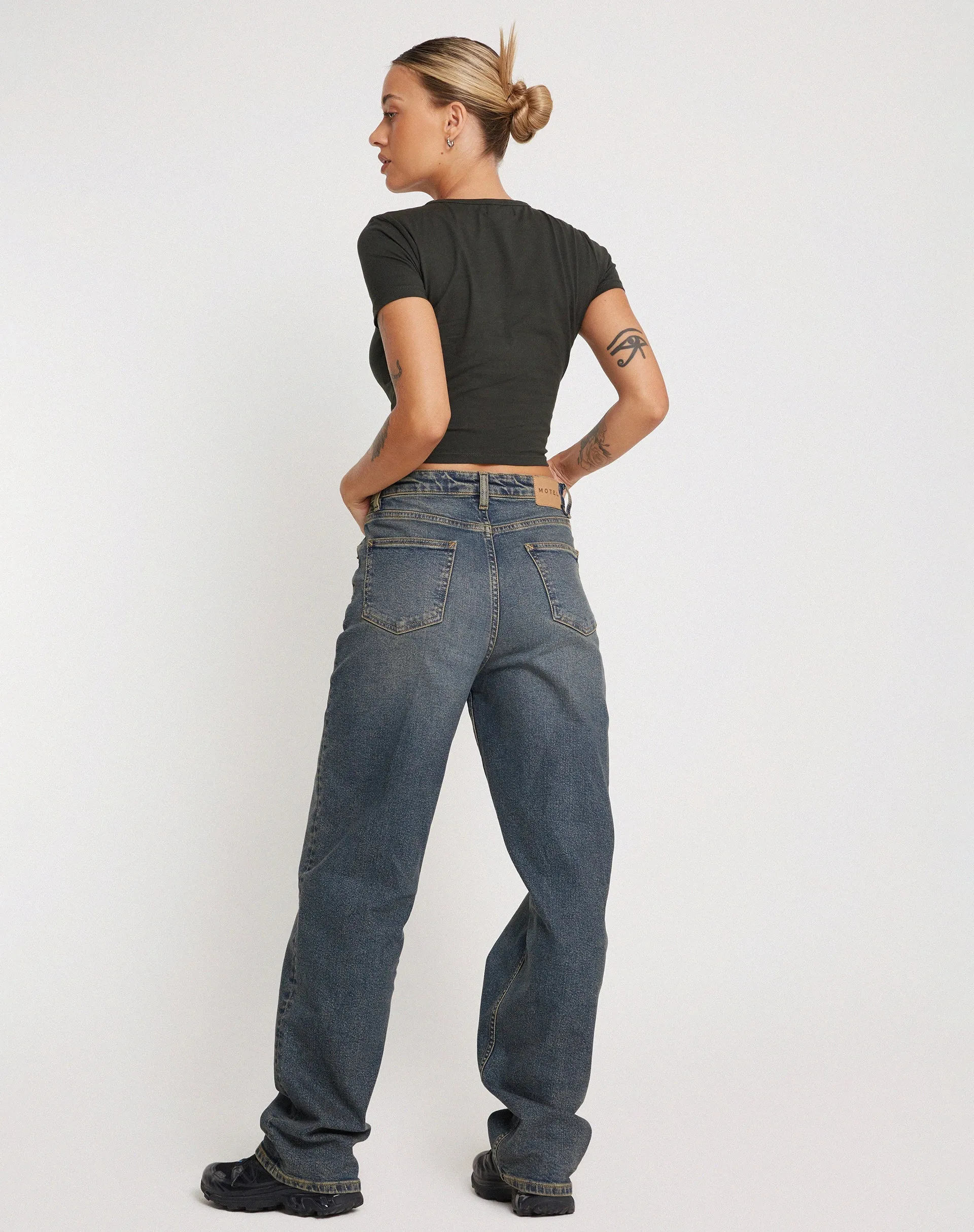 Desiree Crop Top in Black Forest sold by Motel Rocks product image thumbnail 5