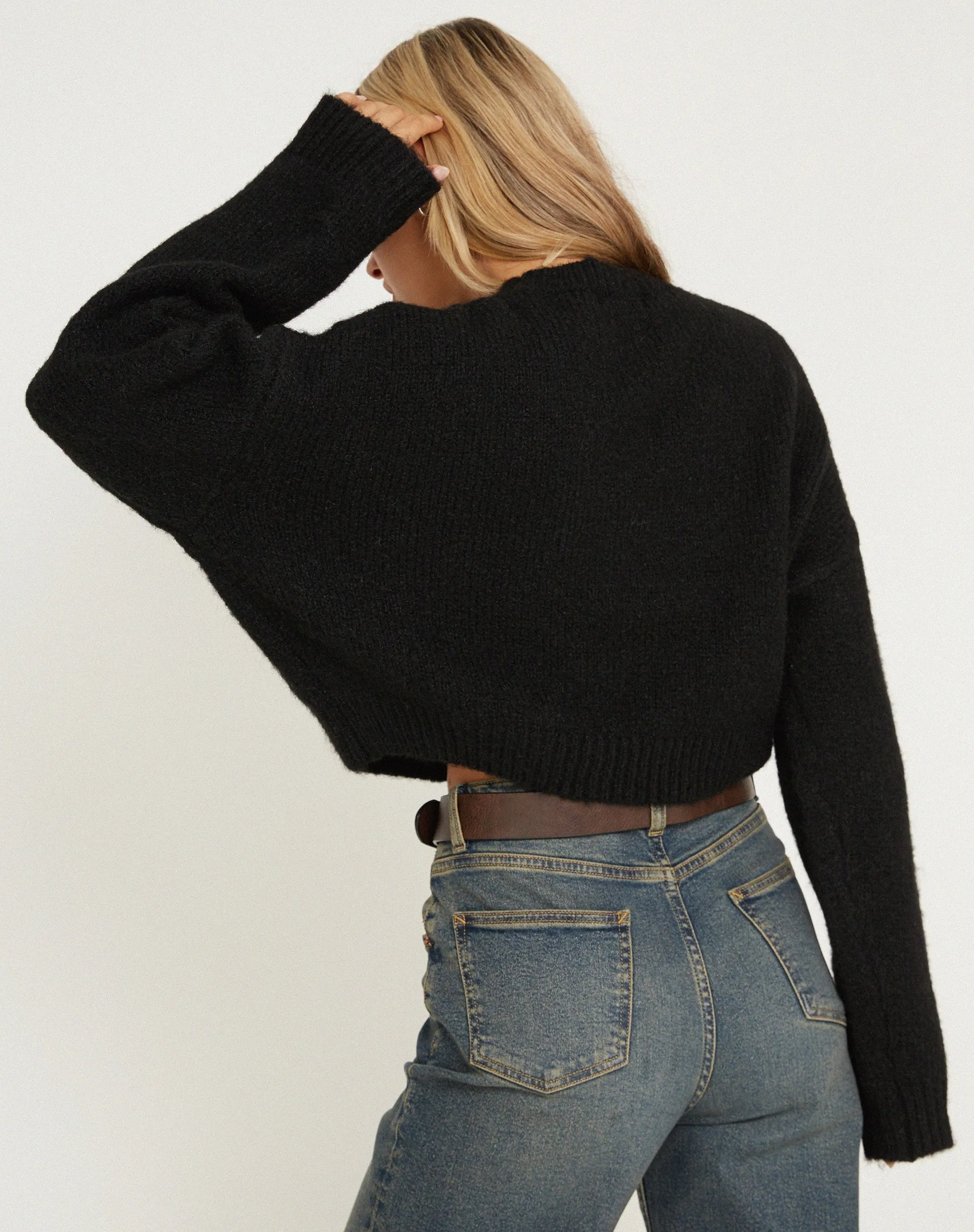 Munella Knitted Jumper in Black sold by Motel Rocks product image thumbnail 5