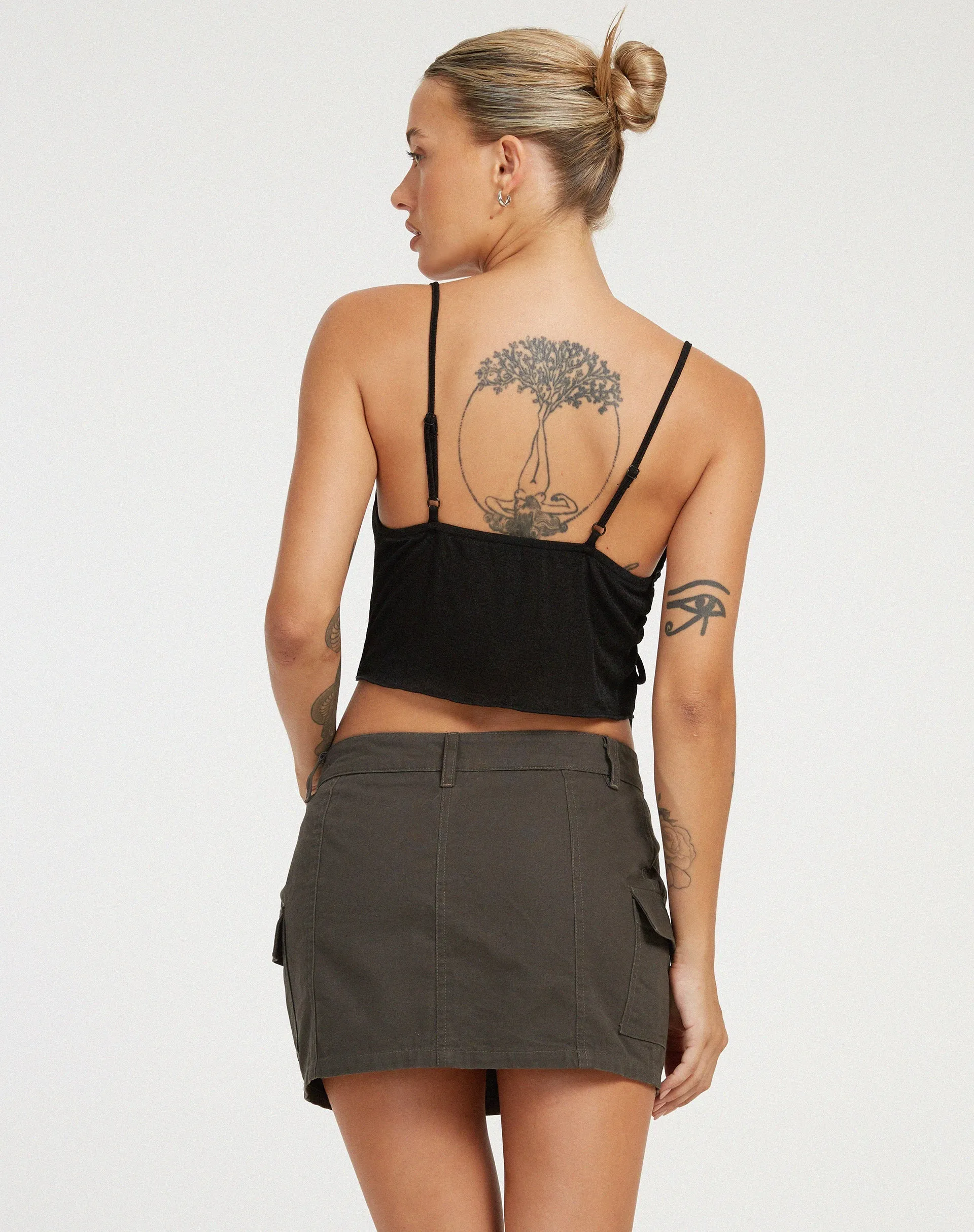 Camity Crop Top in Black sold by Motel Rocks product image thumbnail 2