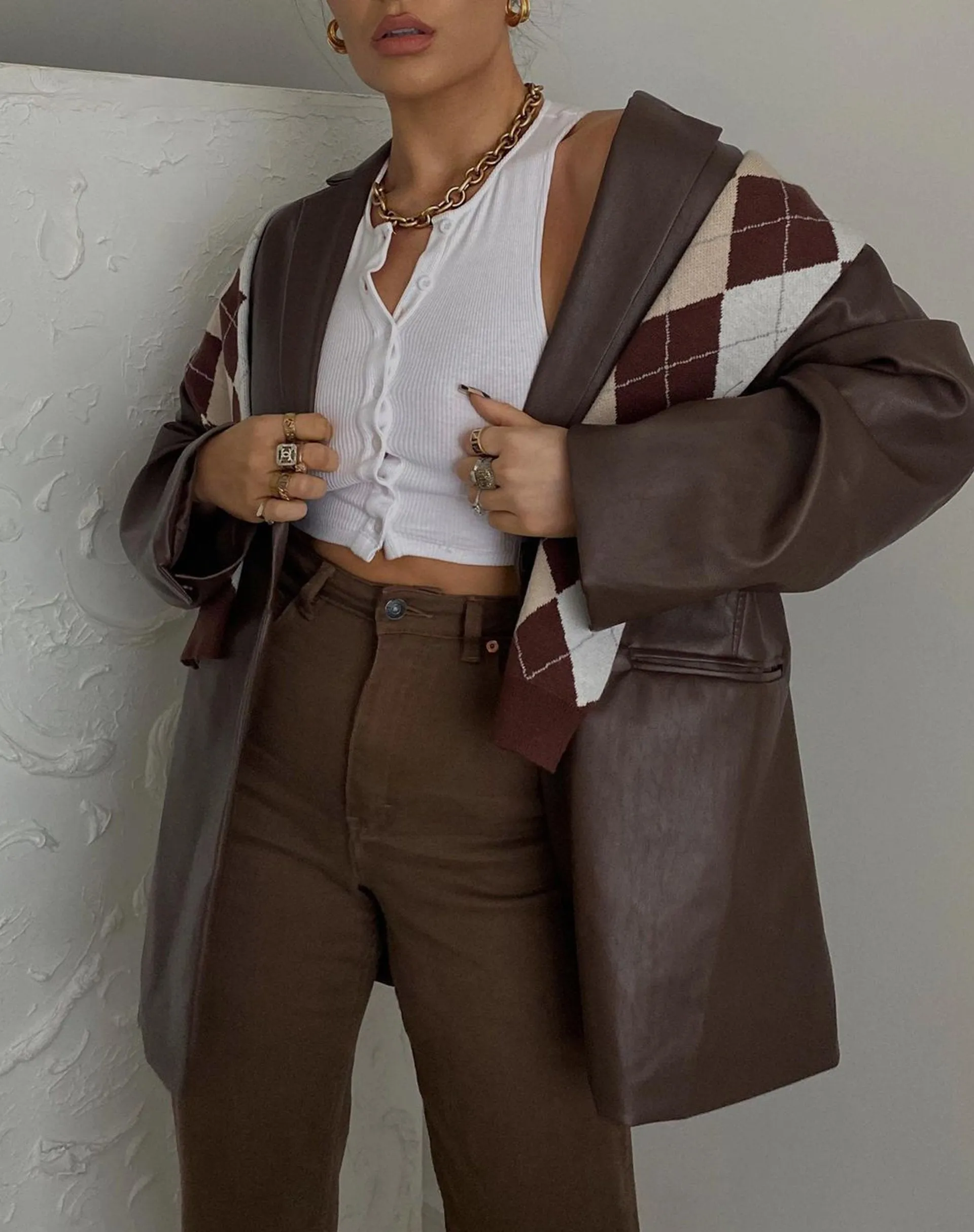 Gilly Crop Top in Rib White sold by Motel Rocks product image thumbnail 2