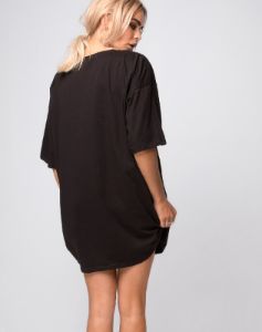 Sunny Kiss Tee in Black Heart Breaker sold by Motel Rocks