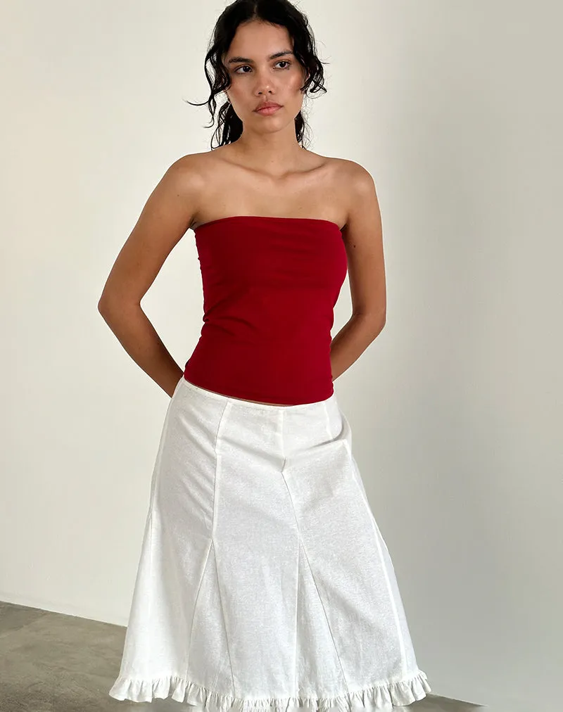 Shaelo Bandeau Top in Adrenaline Red sold by Motel Rocks product image thumbnail 3