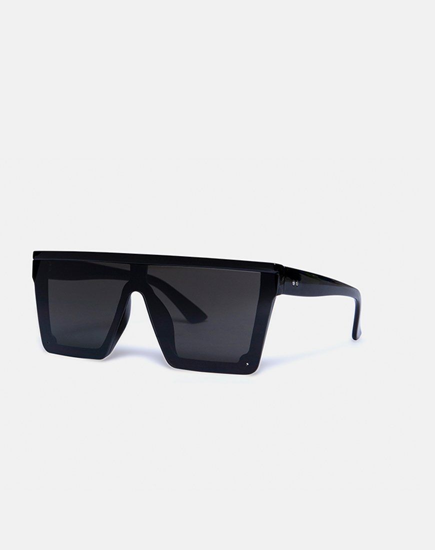 Future Sunglasses in Black sold by Motel Rocks