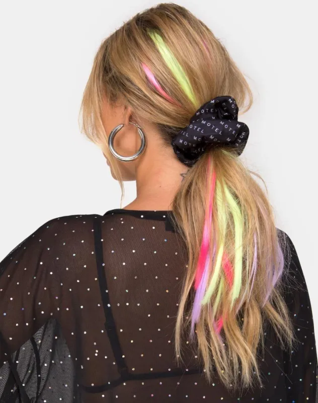 Hair Extension in Fairy Heart Hot Pink by The Unicorn Glow sold by Motel Rocks