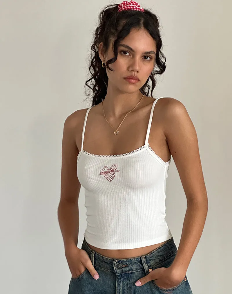 Scrunchie in Red Gingham with Lace sold by Motel Rocks product image thumbnail 2